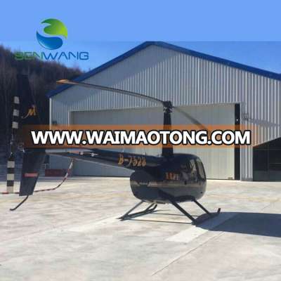 Quick building high rise steel aircraft hangar with quality warranty